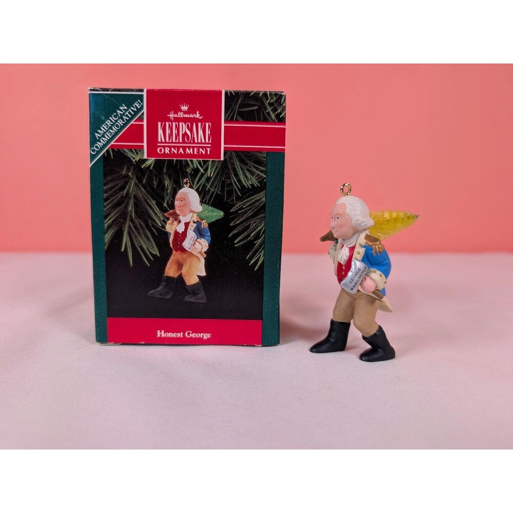 Vintage Hallmark Keepsake Christmas Ornament Honest George Washington 1992
